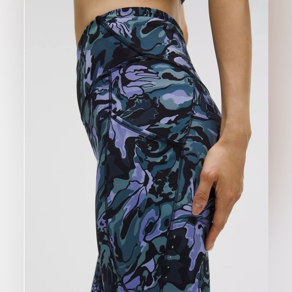 NWT Lululemon Fast and Free High-Rise Crop 19”Pockets Flower Meld Multi 2025 - Picture 2 of 10
